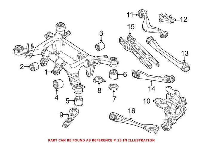 BMW Suspension Control Arm - Rear Lower 33326875104